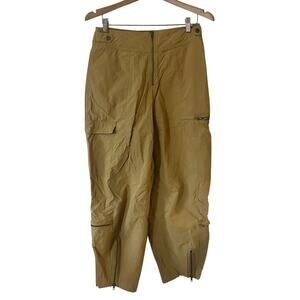 Free People Movement Khaki Slouchy Jogger Cargo Pants Size Medium